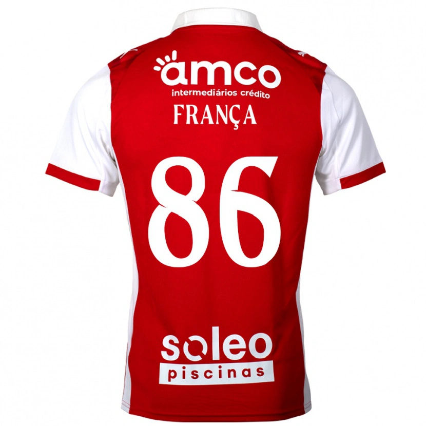 Danxen Kinder Francisco França #86 Rot Weiß Heimtrikot Trikot 2025/26 T-Shirt