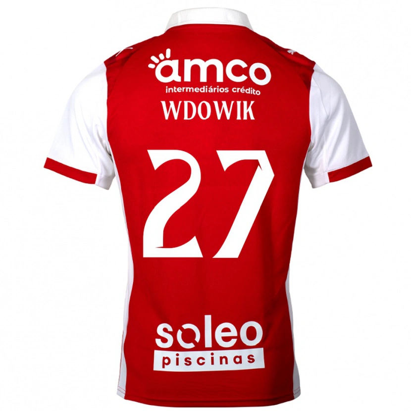 Danxen Kinder Bartlomiej Wdowik #27 Rot Weiß Heimtrikot Trikot 2025/26 T-Shirt