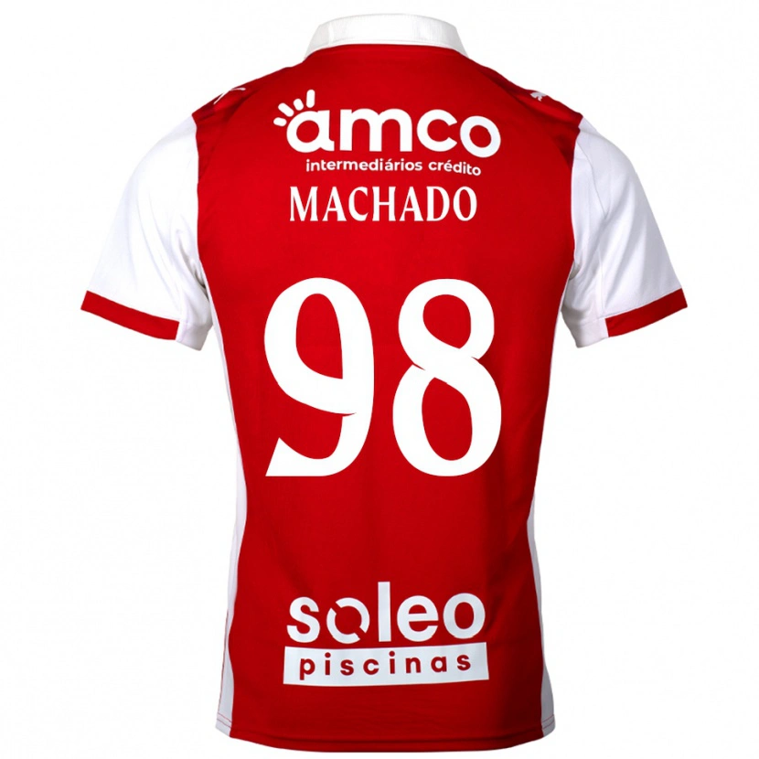 Danxen Kinder Gonçalo Machado #98 Rot Weiß Heimtrikot Trikot 2025/26 T-Shirt