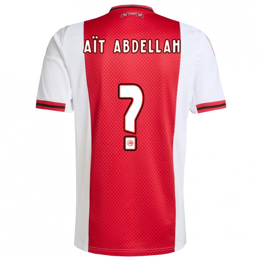 Danxen Kinder Waleed Aït Abdellah #0 Rot Weiß Heimtrikot Trikot 2025/26 T-Shirt