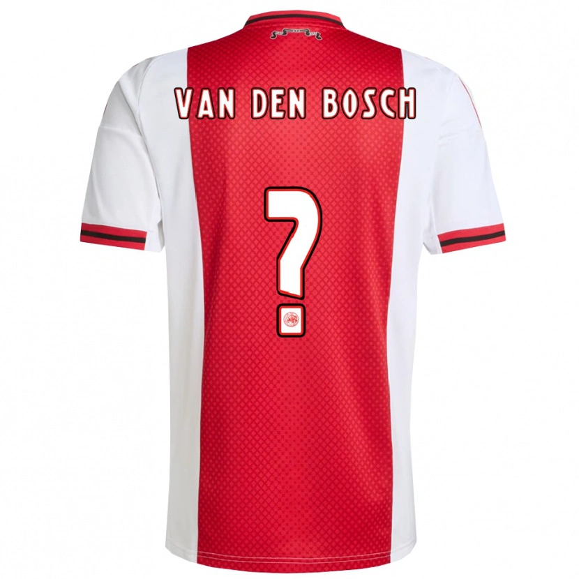 Danxen Kinder Frederico Van Den Bosch #0 Rot Weiß Heimtrikot Trikot 2025/26 T-Shirt