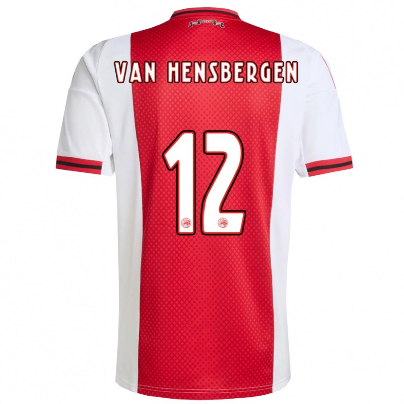 Danxen Kinder Jade Van Hensbergen #12 Rot Weiß Heimtrikot Trikot 2025/26 T-Shirt
