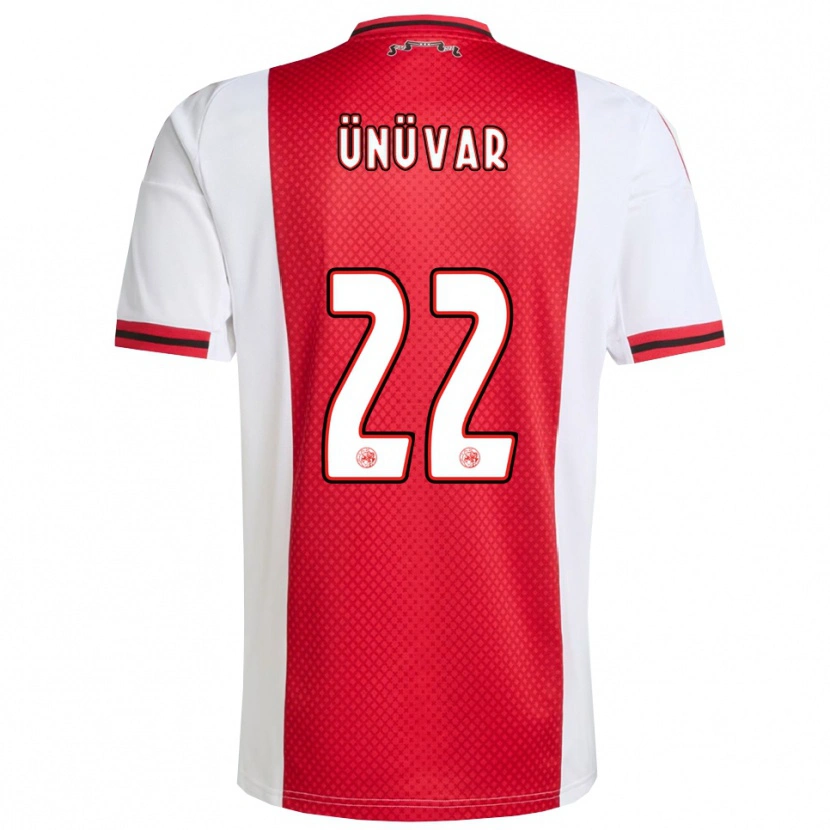 Danxen Kinder Emre Ünüvar #22 Rot Weiß Heimtrikot Trikot 2025/26 T-Shirt