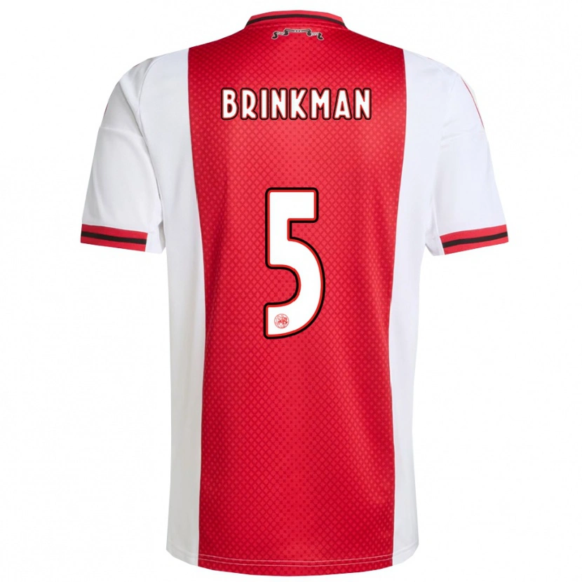Danxen Kinder Tim Brinkman #5 Rot Weiß Heimtrikot Trikot 2025/26 T-Shirt