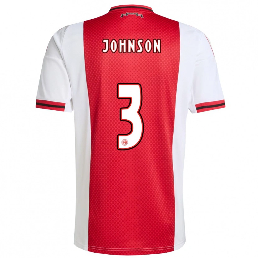 Danxen Kinder Jinairo Johnson #3 Rot Weiß Heimtrikot Trikot 2025/26 T-Shirt