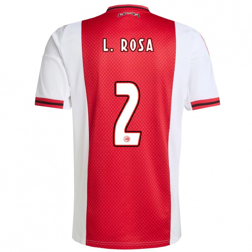 Danxen Kinder Lucas Rosa #2 Rot Weiß Heimtrikot Trikot 2025/26 T-Shirt