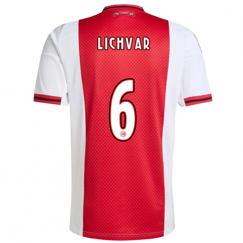 Danxen Kinder Roman Lichvar #6 Rot Weiß Heimtrikot Trikot 2025/26 T-Shirt