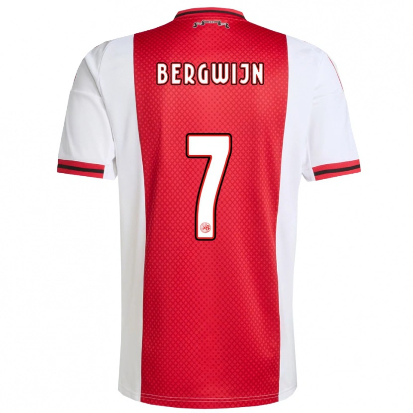 Danxen Kinder Steven Bergwijn #7 Rot Weiß Heimtrikot Trikot 2025/26 T-Shirt