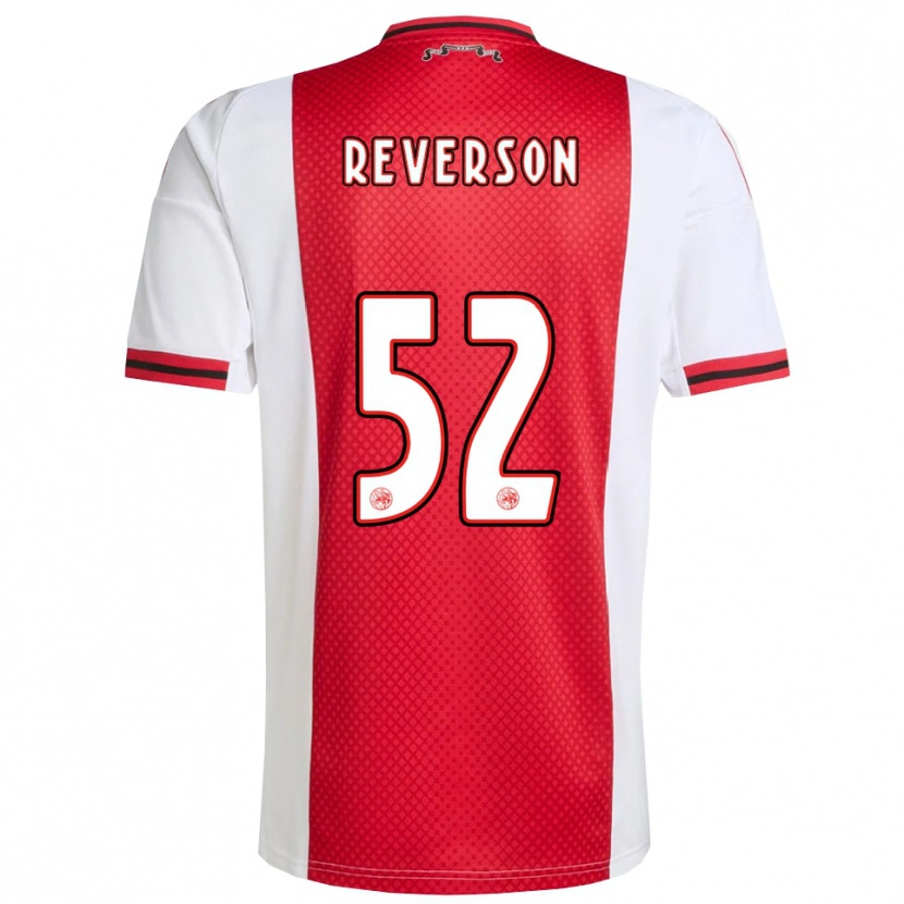 Danxen Kinder Paul Reverson #52 Rot Weiß Heimtrikot Trikot 2025/26 T-Shirt