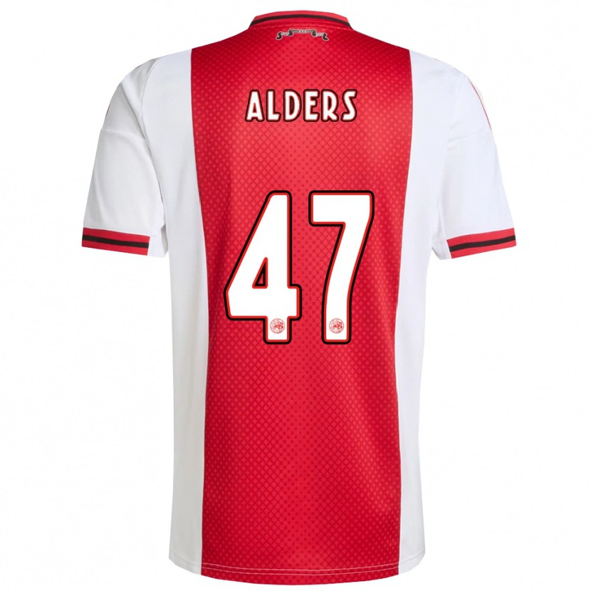 Danxen Kinder Gerald Alders #47 Rot Weiß Heimtrikot Trikot 2025/26 T-Shirt