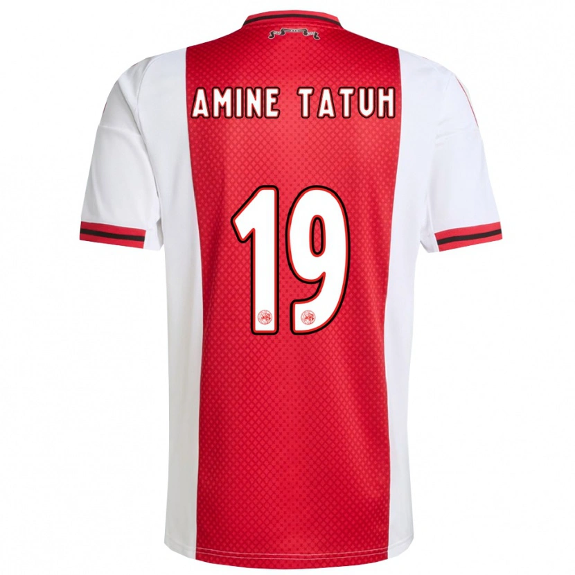 Danxen Kinder Mohammed Amine Tatuh #19 Rot Weiß Heimtrikot Trikot 2025/26 T-Shirt