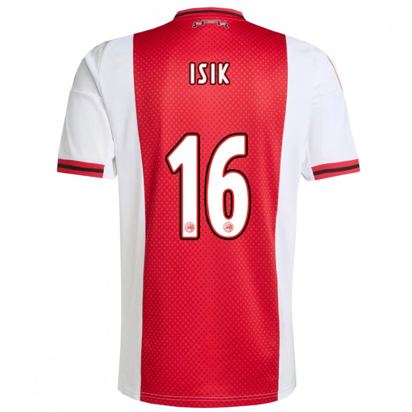 Danxen Kinder Enes Işık #16 Rot Weiß Heimtrikot Trikot 2025/26 T-Shirt