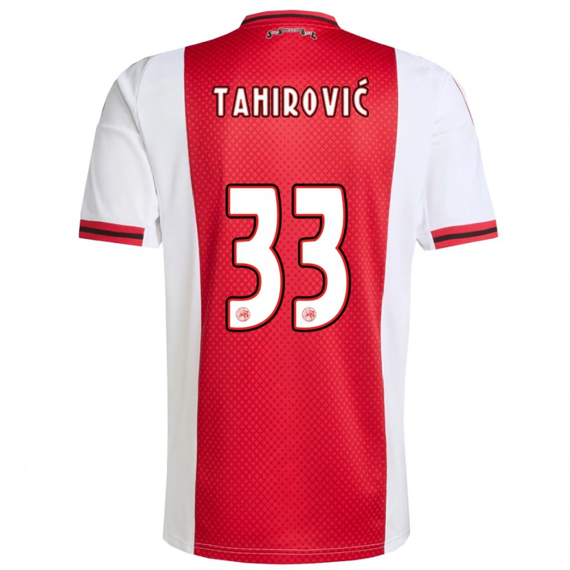 Danxen Kinder Benjamin Tahirovic #33 Rot Weiß Heimtrikot Trikot 2025/26 T-Shirt