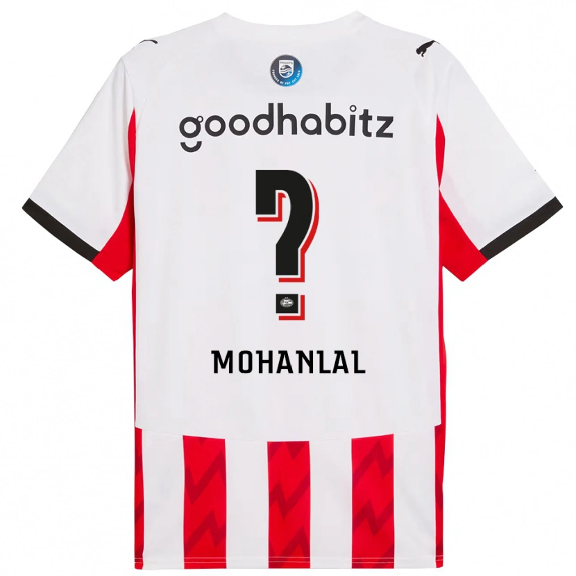 Danxen Kinder Pawan Mohanlal #0 Rot Weiß Heimtrikot Trikot 2025/26 T-Shirt