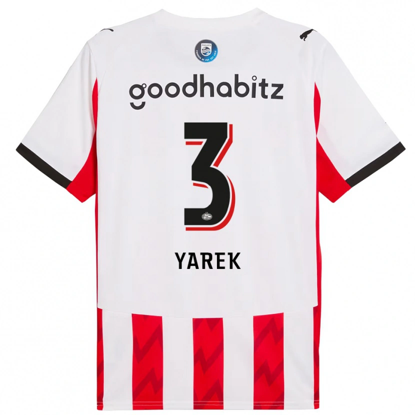 Danxen Kinder Yarek Gasiorowski #3 Rot Weiß Heimtrikot Trikot 2025/26 T-Shirt