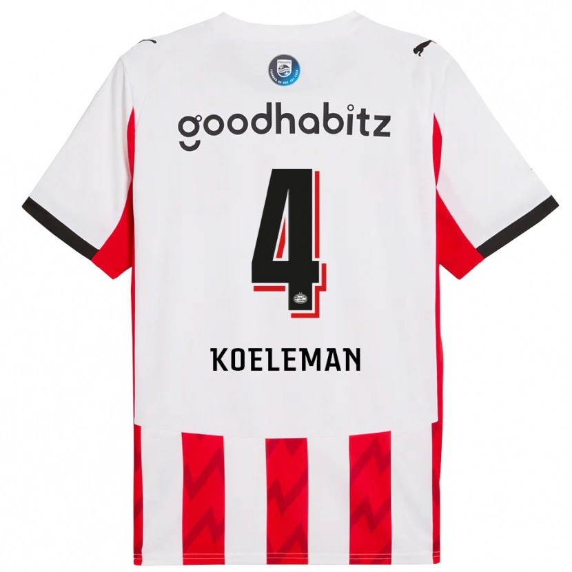 Danxen Kinder Senna Koeleman #4 Rot Weiß Heimtrikot Trikot 2025/26 T-Shirt