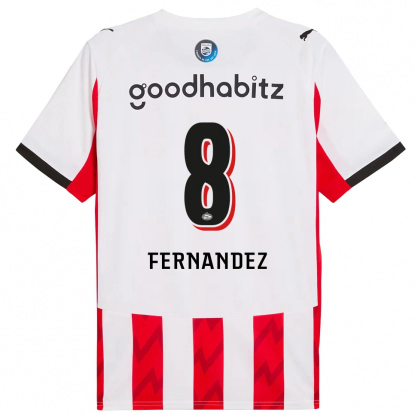 Danxen Kinder Noah Fernandez #8 Rot Weiß Heimtrikot Trikot 2025/26 T-Shirt