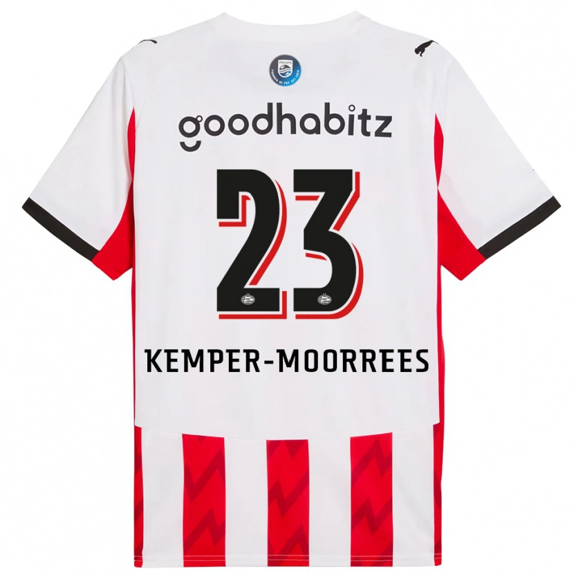 Danxen Kinder Myrthe Kemper-Moorrees #23 Rot Weiß Heimtrikot Trikot 2025/26 T-Shirt