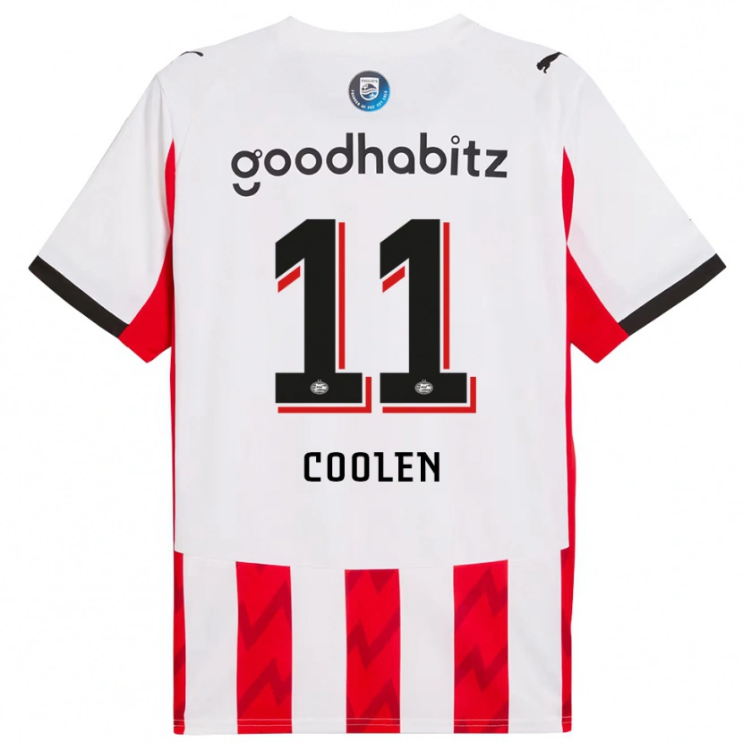 Danxen Kinder Nadia Coolen #11 Rot Weiß Heimtrikot Trikot 2025/26 T-Shirt