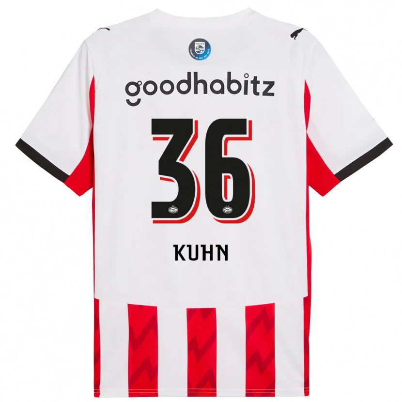 Danxen Kinder Wessel Kuhn #36 Rot Weiß Heimtrikot Trikot 2025/26 T-Shirt