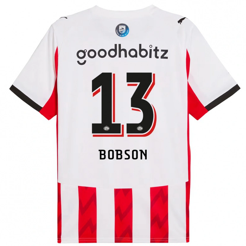 Danxen Kinder Ersien Bobson #13 Rot Weiß Heimtrikot Trikot 2025/26 T-Shirt