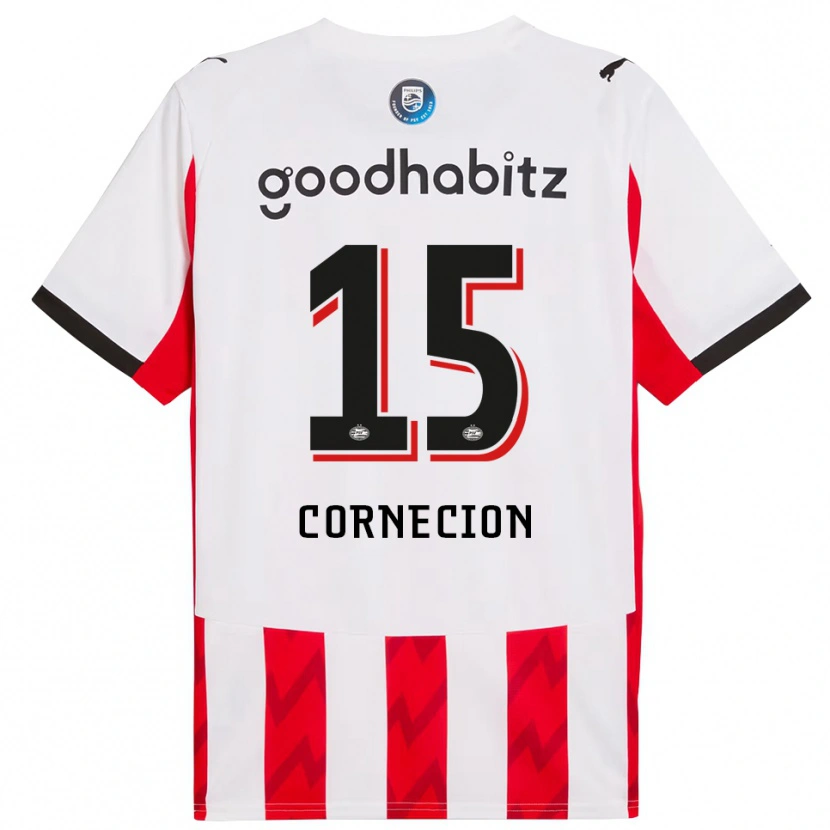 Danxen Kinder Shuryjano Cornecion #15 Rot Weiß Heimtrikot Trikot 2025/26 T-Shirt