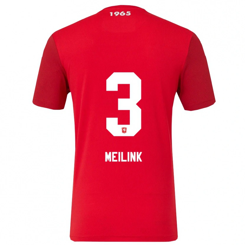 Danxen Kinder Jip Meilink #3 Rot Weiß Heimtrikot Trikot 2025/26 T-Shirt