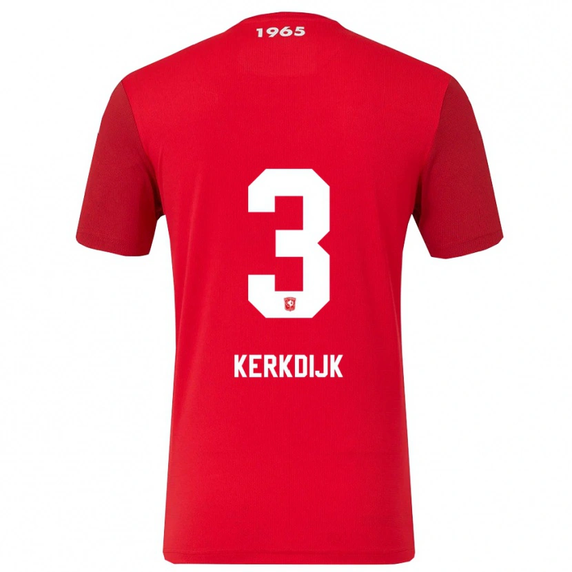 Danxen Kinder Danique Kerkdijk #3 Rot Weiß Heimtrikot Trikot 2025/26 T-Shirt