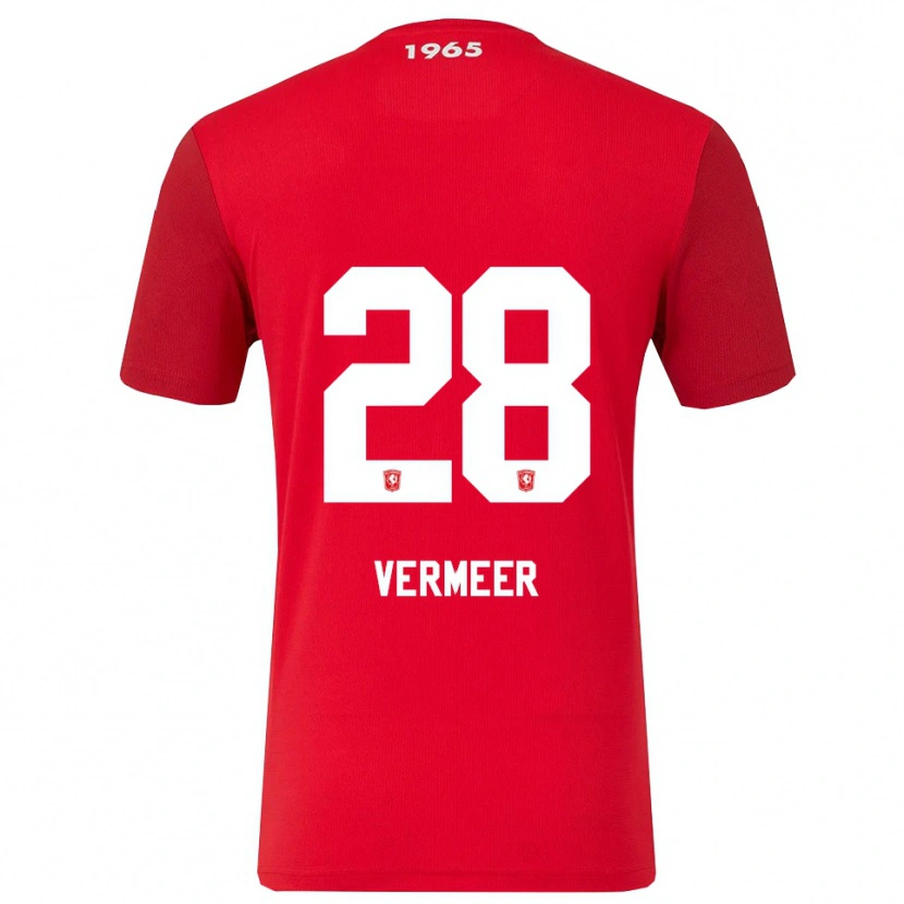 Danxen Kinder Sofie Rianne Vermeer #28 Rot Weiß Heimtrikot Trikot 2025/26 T-Shirt
