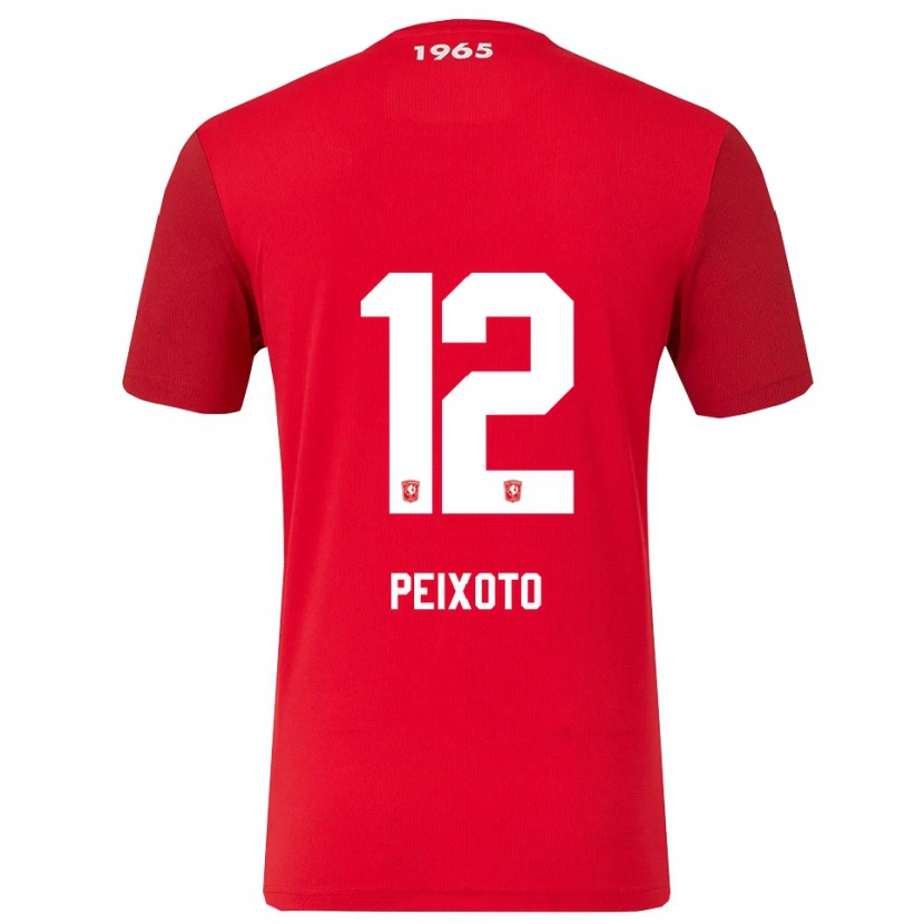 Danxen Kinder Guilherme Peixoto #12 Rot Weiß Heimtrikot Trikot 2025/26 T-Shirt