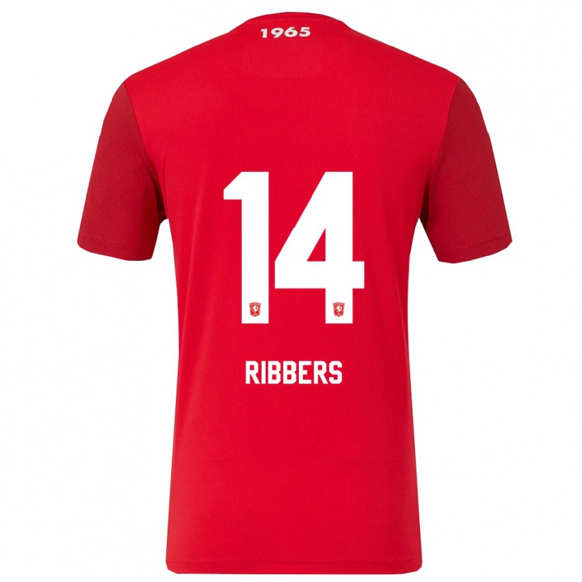 Danxen Kinder Jort Ribbers #14 Rot Weiß Heimtrikot Trikot 2025/26 T-Shirt