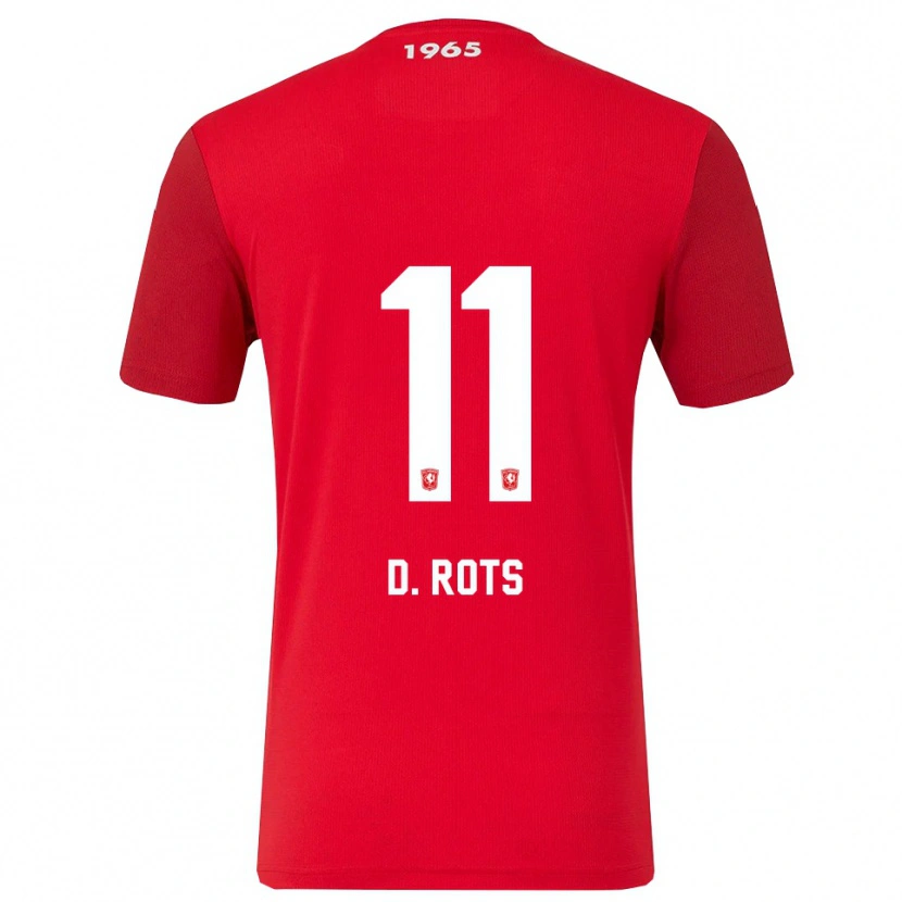 Danxen Kinder Daan Rots #11 Rot Weiß Heimtrikot Trikot 2025/26 T-Shirt