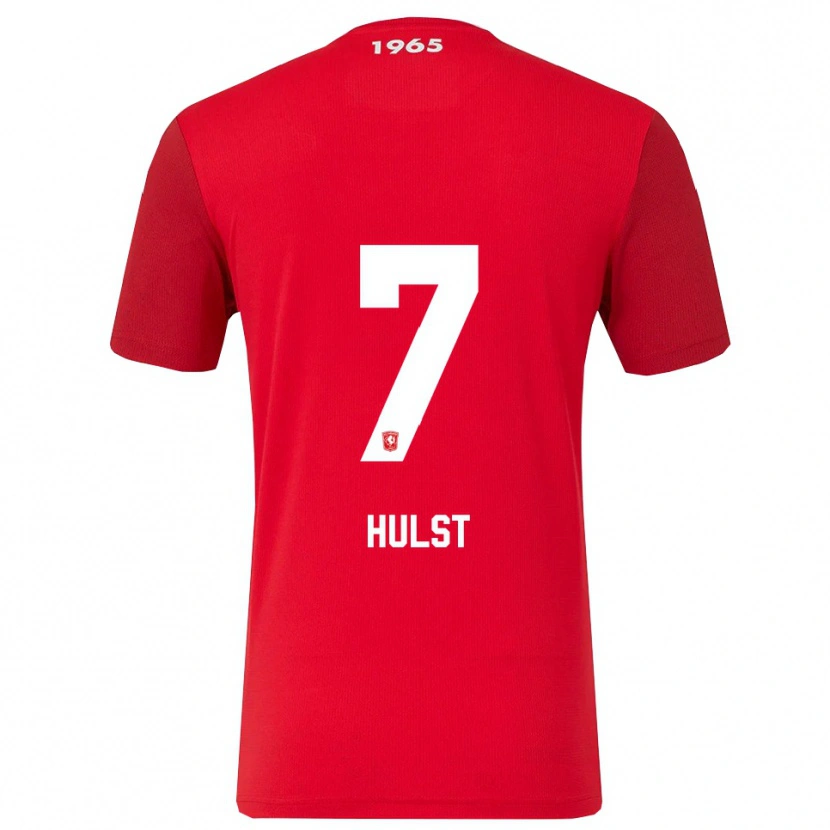 Danxen Kinder Charlotte Hulst #7 Rot Weiß Heimtrikot Trikot 2025/26 T-Shirt