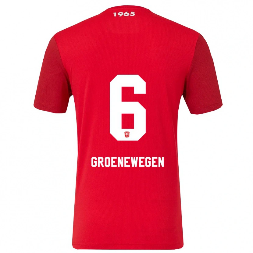 Danxen Kinder Lynn Groenewegen #6 Rot Weiß Heimtrikot Trikot 2025/26 T-Shirt