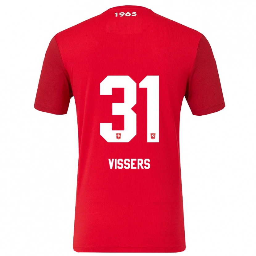 Danxen Kinder Kiki Vissers #31 Rot Weiß Heimtrikot Trikot 2025/26 T-Shirt