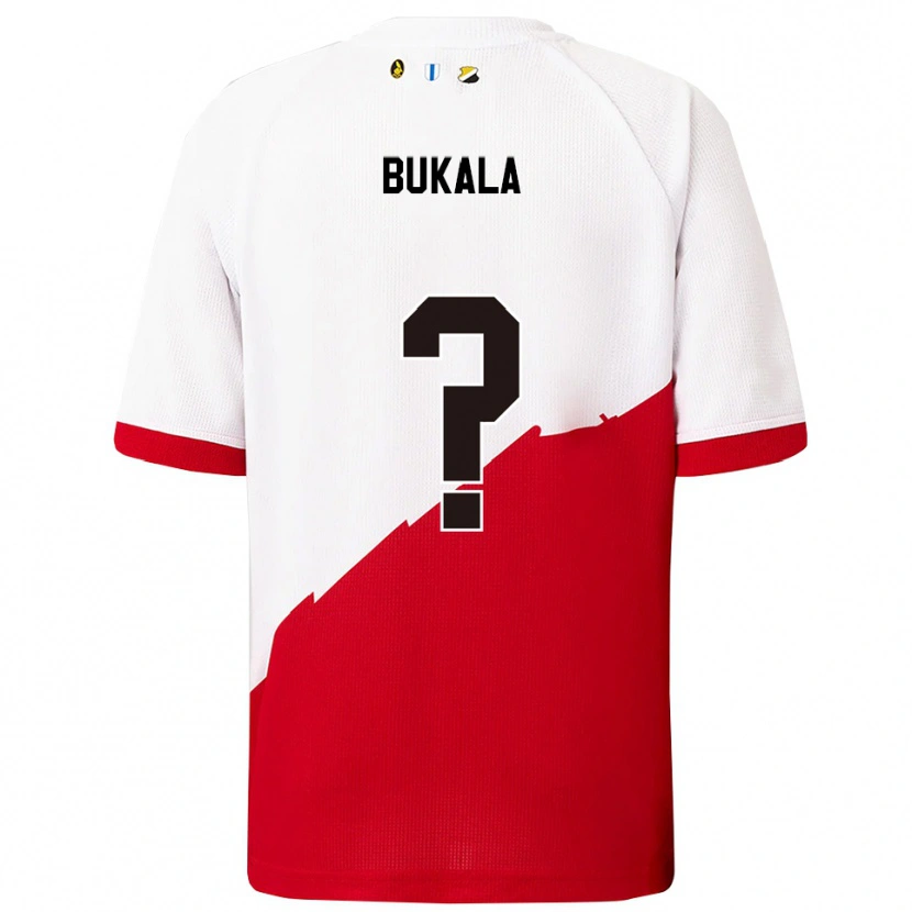 Danxen Kinder Nordin Bukala #0 Weiß Rot Heimtrikot Trikot 2025/26 T-Shirt
