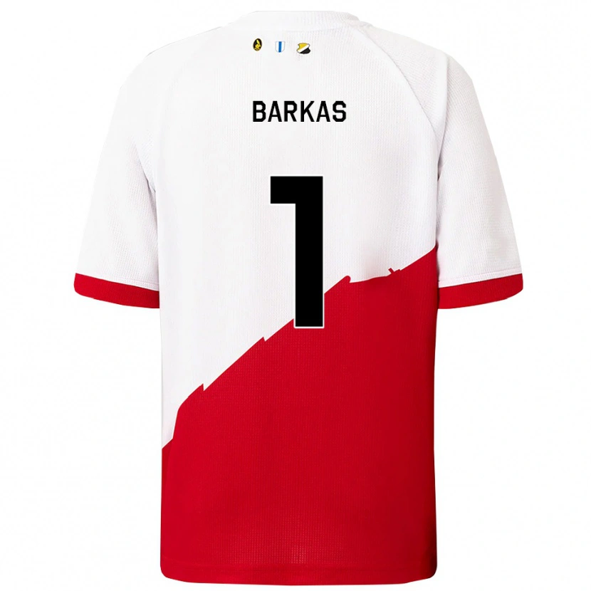 Danxen Kinder Vasilios Barkas #1 Weiß Rot Heimtrikot Trikot 2025/26 T-Shirt