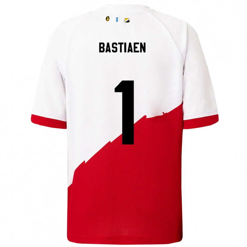 Danxen Kinder Femke Bastiaen #1 Weiß Rot Heimtrikot Trikot 2025/26 T-Shirt