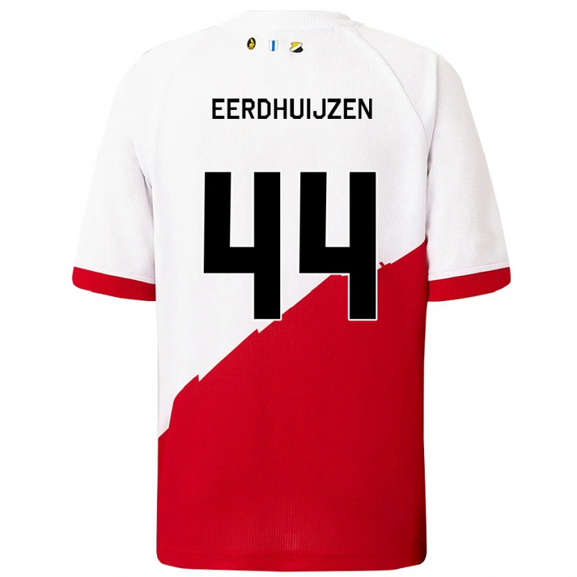 Danxen Kinder Mike Eerdhuijzen #44 Weiß Rot Heimtrikot Trikot 2025/26 T-Shirt