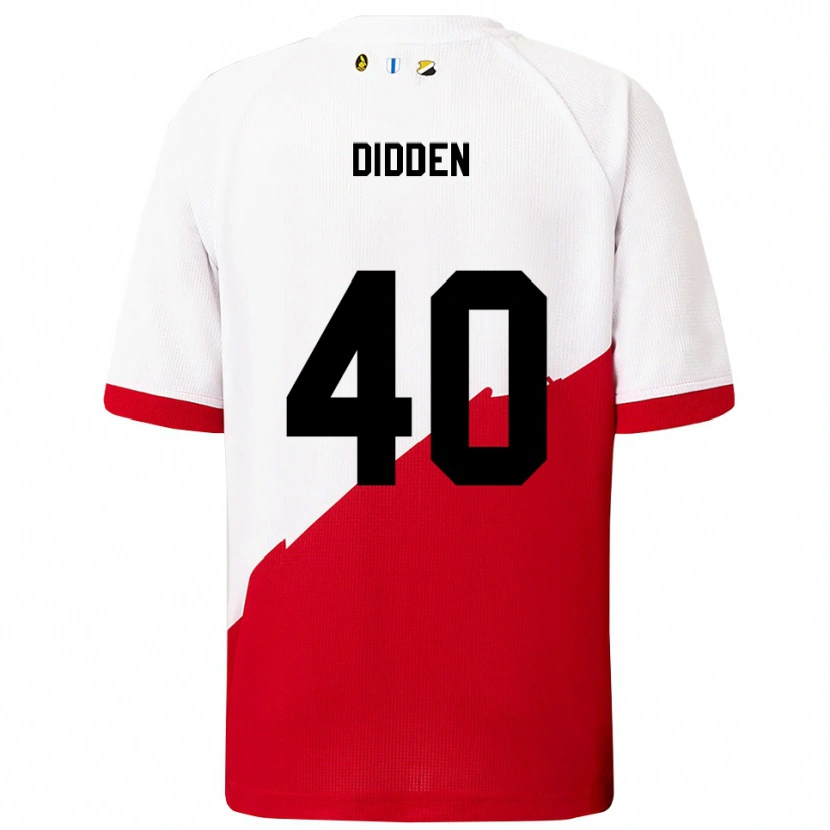Danxen Kinder Matisse Didden #40 Weiß Rot Heimtrikot Trikot 2025/26 T-Shirt