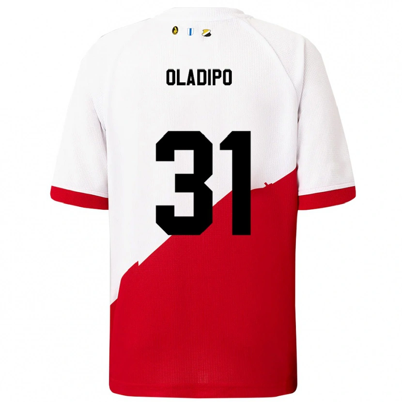 Danxen Kinder Laolu Oladipo #31 Weiß Rot Heimtrikot Trikot 2025/26 T-Shirt