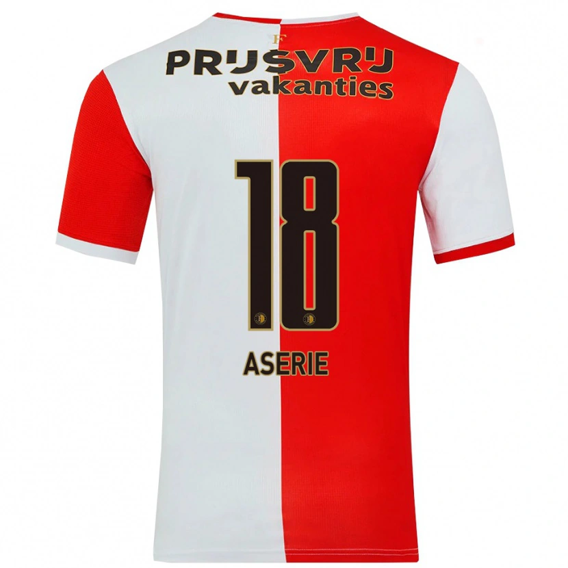 Danxen Kinder Gian-Luca Aserie #18 Rot Weiß Heimtrikot Trikot 2025/26 T-Shirt