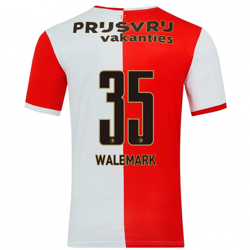 Danxen Kinder Patrik Walemark #35 Rot Weiß Heimtrikot Trikot 2025/26 T-Shirt