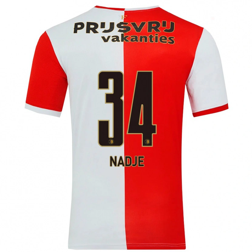 Danxen Kinder Chris-Kévin Nadje #34 Rot Weiß Heimtrikot Trikot 2025/26 T-Shirt