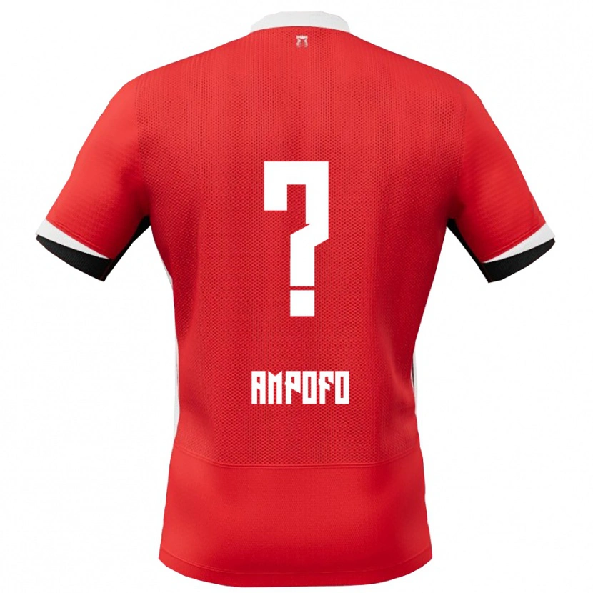 Danxen Kinder Jahmael Ampofo #0 Rot Weiß Heimtrikot Trikot 2025/26 T-Shirt