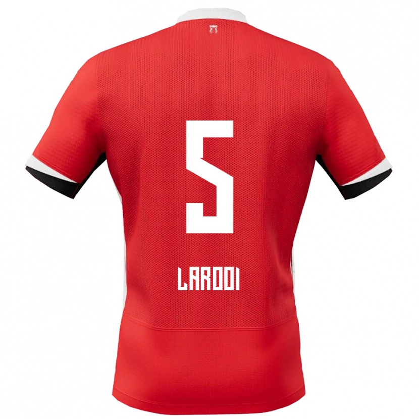 Danxen Kinder Finn Larooi #5 Rot Weiß Heimtrikot Trikot 2025/26 T-Shirt