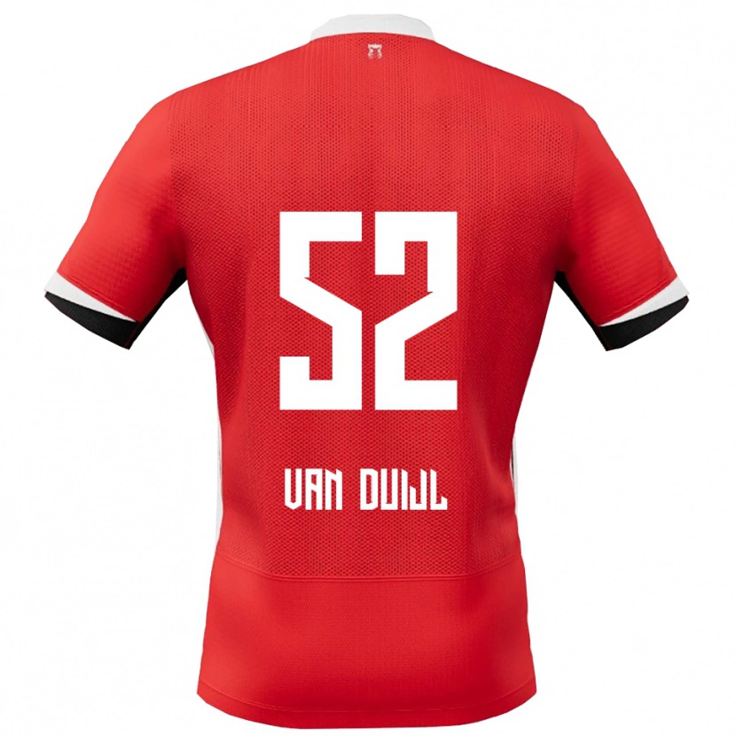 Danxen Kinder Billy Van Duijl #52 Rot Weiß Heimtrikot Trikot 2025/26 T-Shirt