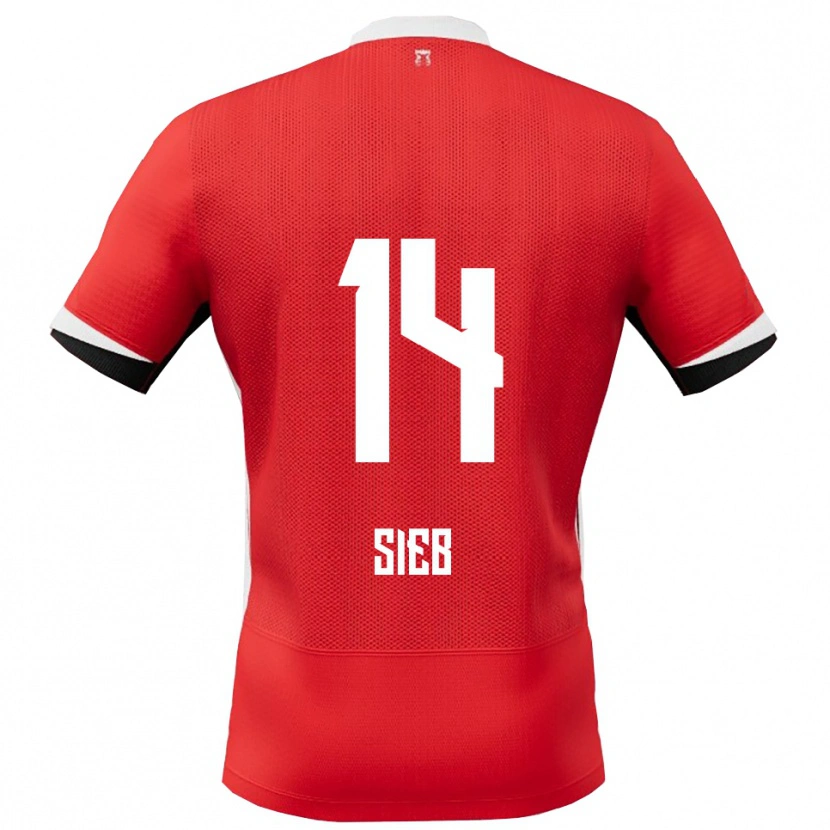 Danxen Kinder Sieb Jongens #14 Rot Weiß Heimtrikot Trikot 2025/26 T-Shirt
