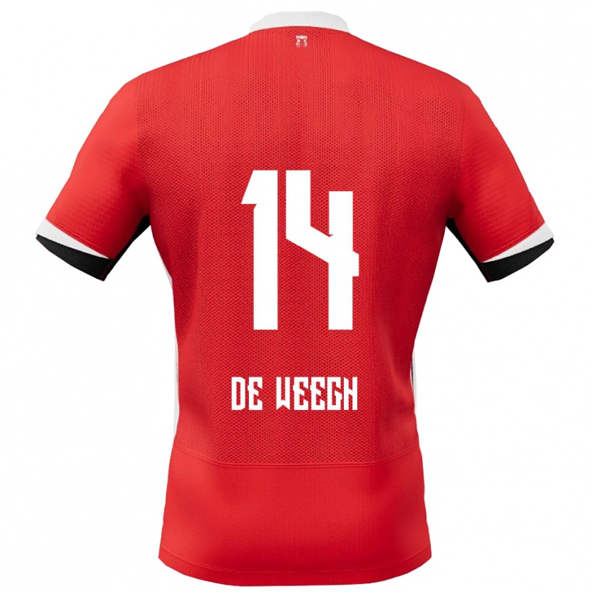 Danxen Kinder Bo Op De Weegh #14 Rot Weiß Heimtrikot Trikot 2025/26 T-Shirt