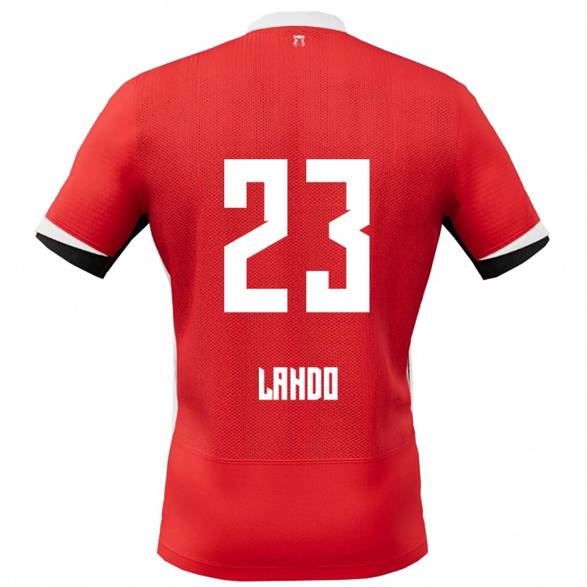 Danxen Kinder Mayckel Lahdo #23 Rot Weiß Heimtrikot Trikot 2025/26 T-Shirt
